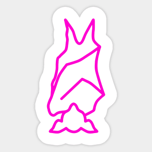 Bat Boys Logo - Fuschia Sticker